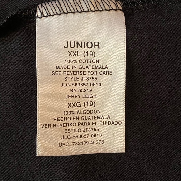 Supergirl Black Tee Shirt Junior size XXL (19) - Picture 6 of 8